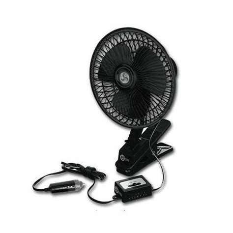 VaygWay 12V Car Oscillating Fan- Clip On Portable Vehicle Fan- Truck RV ...