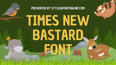 Times New Bastard Font Download For Free Digitvital