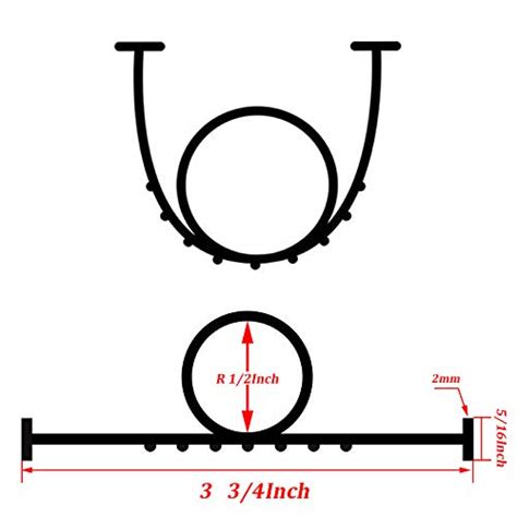 Dgsl Garage Door Seals Bottom Rubber Weather Stripping Kit Seal Strip