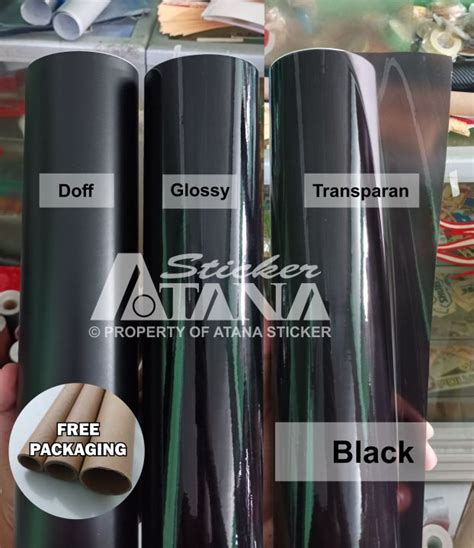 Skotlet Hitam Glossy Doff Transparan Stiker Anti Gores Decal Body Motor