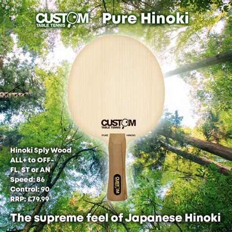 Custom Table Tennis Pure Hinoki Lion Claw Long Pimple World No 1 Hybrid