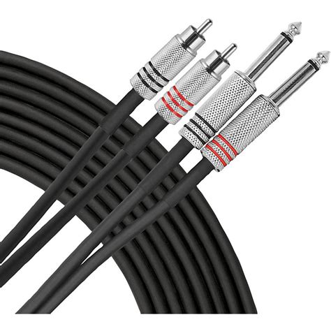 Live Wire Advantage Interconnect Dual Cable RCA Male To 1 4 TS Male 3