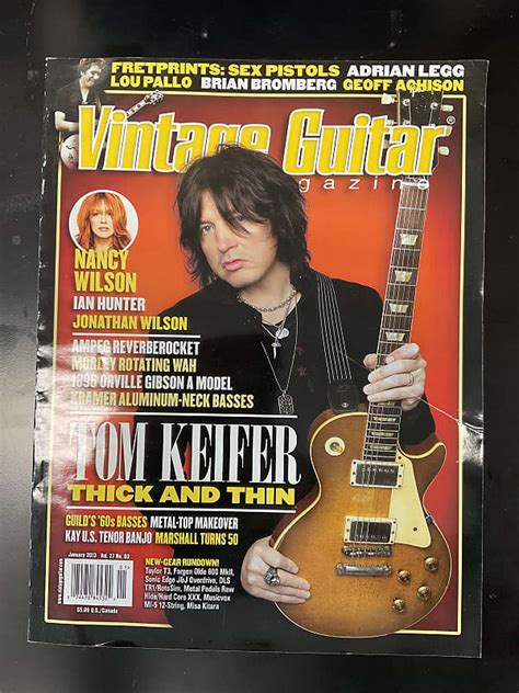 Vintage Guitar Magazine Tom Keifer Sex Pistols January Reverb