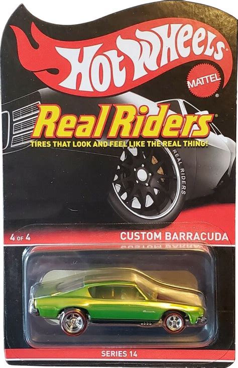 Custom Barracuda Real Riders Hot Wheels Red Line Club HWRLC
