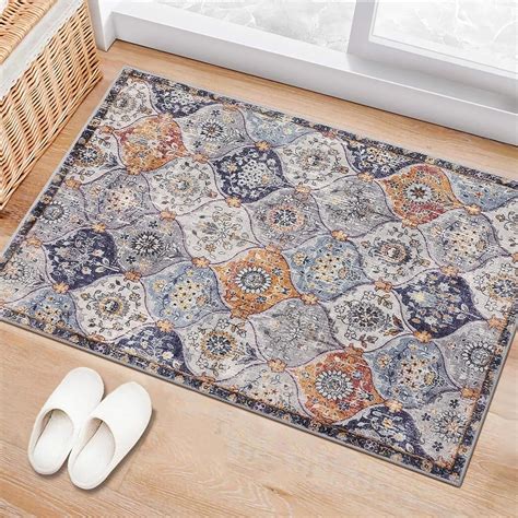 Amazon Lahome Moroccan Trellis Area Rug 2x3 Entry Rug Non Slip