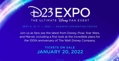 Heres When You Can Buy Tickets For The 2022 D23 Expo Allears Net