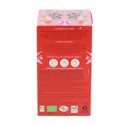 Pukka Détox de fruits rouges bio sachets Drainage et élimination