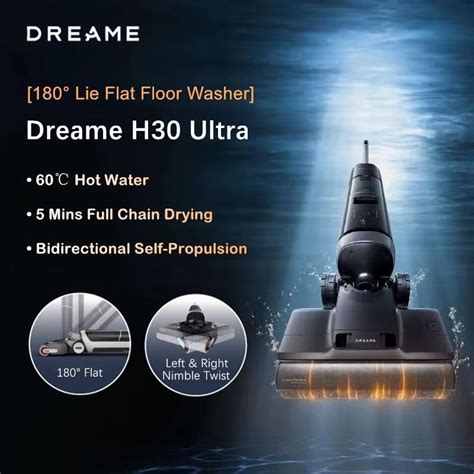 Dreame H Ultra Wet Dry Vacuum Cleaner Flat Lie Down Hot