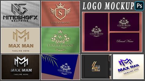 New Luxury Logo Mockup Psd Free Download Nitesh Gfx Youtube