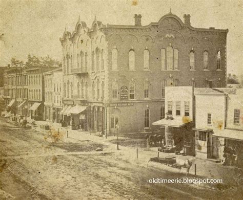 Old Time Erie 8th And State Street Bank And Library 1868 Erie Pa