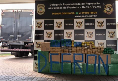 Sinpol Ms Pol Cia Civil Apreende Meia Tonelada De Maconha Em Carga De