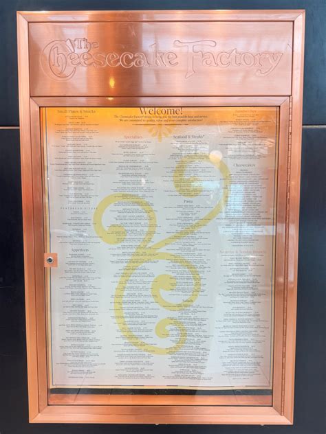 Cheesecake Factory Menu Nutrition Info 5