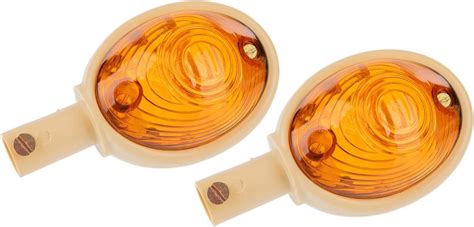 MZA Set 2 Blinker in Weiß mit orangenem Glas Simson KR51 1 Schwalbe