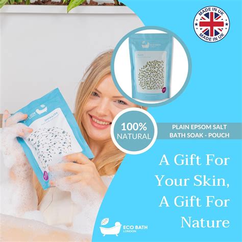 Eco Bath London Plain Epsom Salt Bath Soak Pouch 500g And 1000g