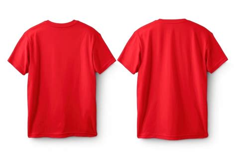 Camisa Vermelha Frente E Verso - T Shirt Vermelha Frente Verso Imagens – Download Grátis no Freepik