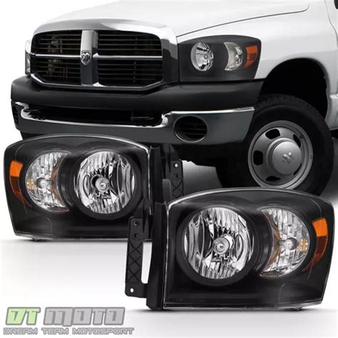 Par Faros Negro Interior Dodge Ram Laramie L Meses Sin