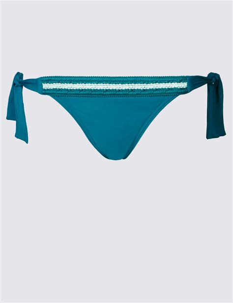 Crochet Tie Side Hipster Bikini Bottoms M S Collection M S