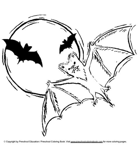 www.preschoolcoloringbook.com / Halloween Coloring Page