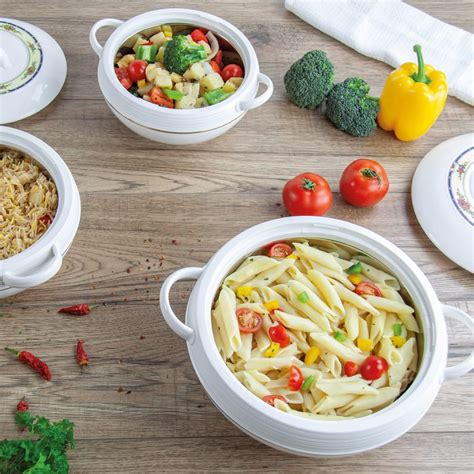 Asian Sq Pro Ambiente Large Food Warmer Hot Pot Set Of Insulated