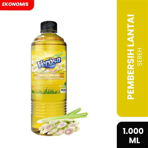 Jual Verosa Pembersih Lantai 1 Liter Sereh Sabun Pel Lantai 1000 ML