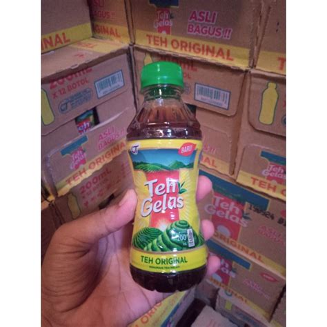 Jual Teh Gelas Botol Ml Kartonan Isi Botol Shopee Indonesia