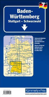 Deutschland Baden Württemberg Nr 07 Regionalstrassenkarte 1 275 000