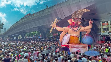 Mumbai Cha Raja Visarjan 2022 DON T MISS IT Mumbai Ganpati Visarjan