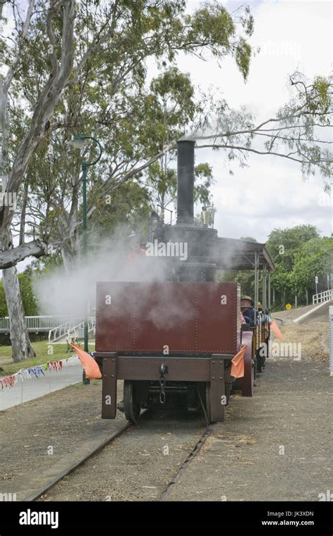 Australia, Queensland, Fraser Coast, Maryborough, Old Steam Train Stock ...