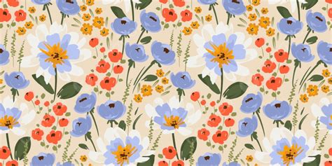 Floral Seamless Pattern Background, Beautiful, Graphic, Plant Background Image for Free Download