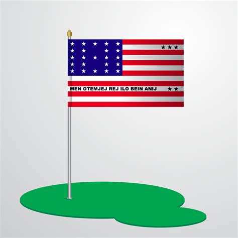 Bikini Atoll Flag Pole Vector Art At Vecteezy
