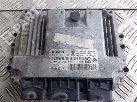 Engine Control Unit ECU PEUGEOT 206 Hatchback 2A C 1 4 HDi Eco 70