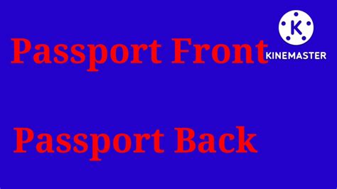 How To Check Passport Front And Back Side Photo Youtube