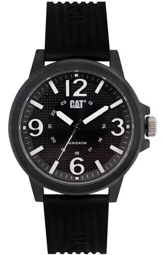 Reloj Caterpillar Lf Negro Silicona Para Hombre Cuotas