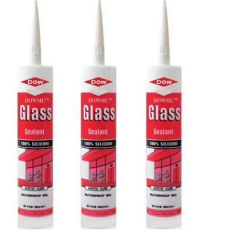 Jual Lem Kaca Silicone Sealant Dowsil Glass Dowsil Asam Acetic