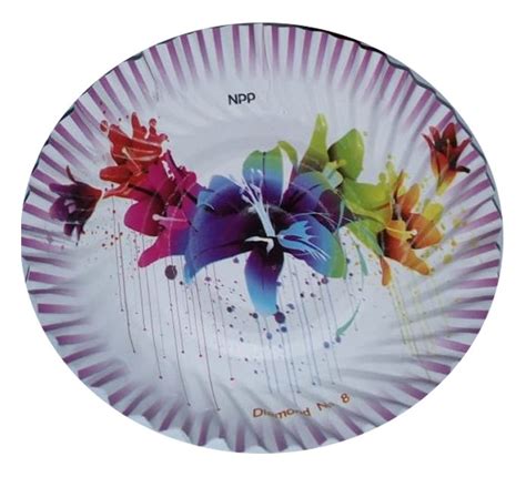 Inch Printed Paper Plate For Event And Party Supplies At Rs Piece