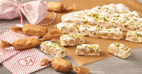 Nougat Blanc Aux Amandes Et Pistaches