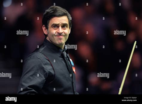 Ronnie Osullivan Reacts Dafabet Masters Alexandra Palace Hi Res Stock