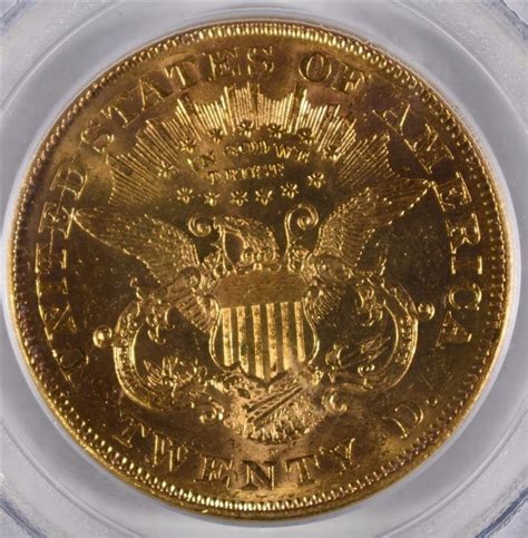 1874 S Twenty Dollar Gold Type 2 Pcgs Ms61 Better Date