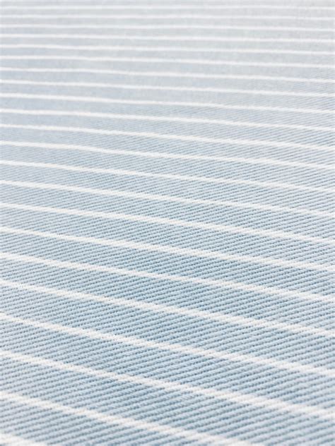 Sky Blue White Stripe Upholstery Fabric | Fabric Bistro | Columbia | SC