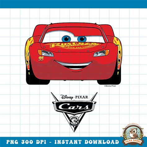 Disney Pixar Cars Lightning Mcqueen Png Digital Downloa Inspire