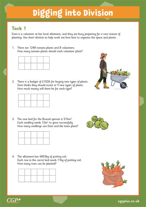 Short Division Problems Stretch Year 6 Cgp Plus Worksheets Library