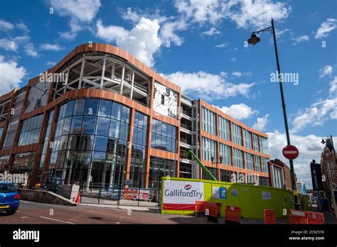 The New Broadmarsh Car Park And Library Development In Nottingham City