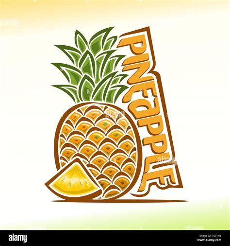 Vector Logo For Pineapple Stock Vector Image And Art Alamy