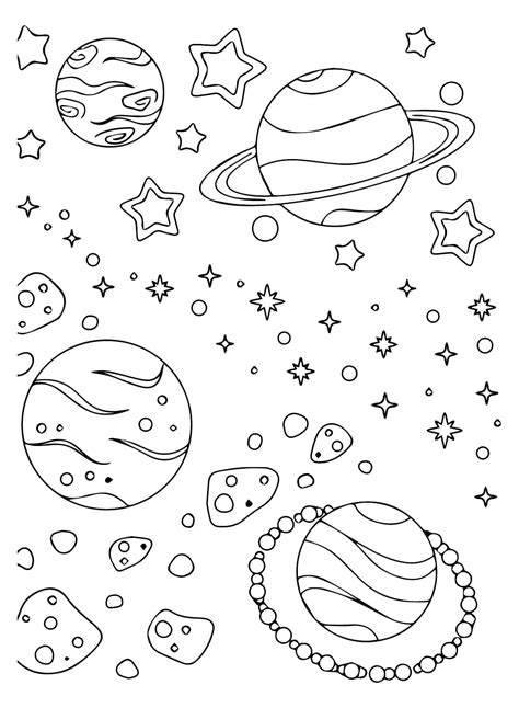 Coloriage Dessin De La Planète Uranus Télécharger Et Imprimer Gratuit