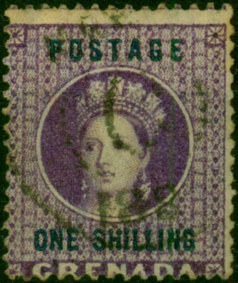 Grenada 1875 1s Deep Mauve Sg13 Fine Used Stamps