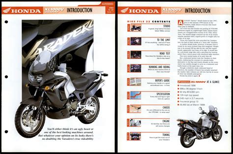 Honda Xl V Varadero Introduction Essential Superbike Data File Page