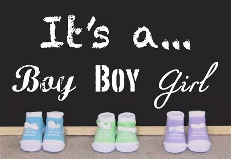 Triplets gender reveal, multiples mixed gender reveal Gender ...