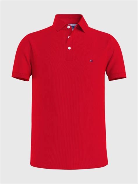 1985 Collection Slim Fit Pique Polo Mw0mw17771xlg Tommy Hilfiger