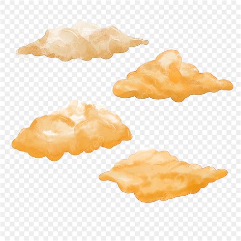 Yellow Cloud Png Transparent Yellow Watercolor Cloud Yellow