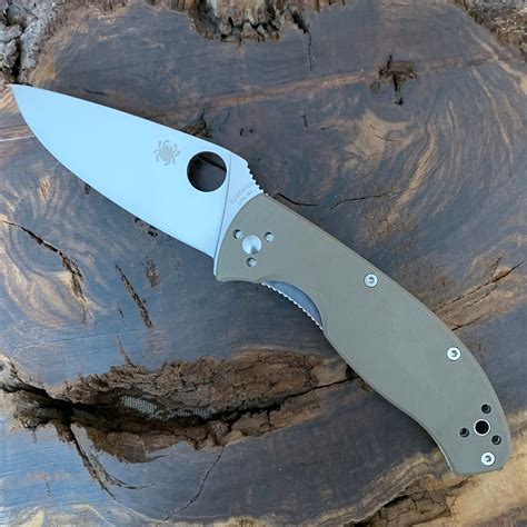 Spyderco Tenacious Brown G10 Handle Satin CPM-M4 Blade C122GBNM4P ...
